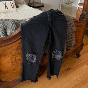 We the free distressed black jeans